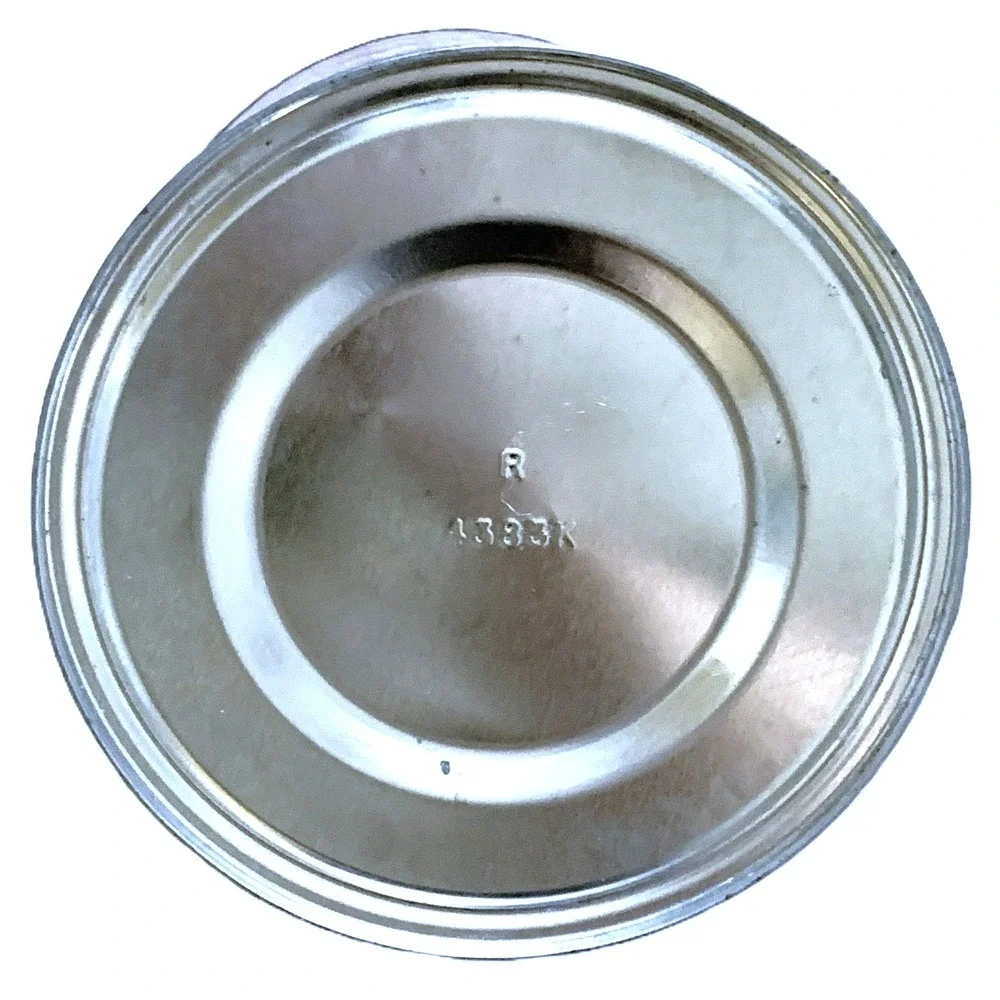Vtg Folgers 1960s-70s Scandinavian Design Metal Coffee Can Rare Handle Lid 7.75